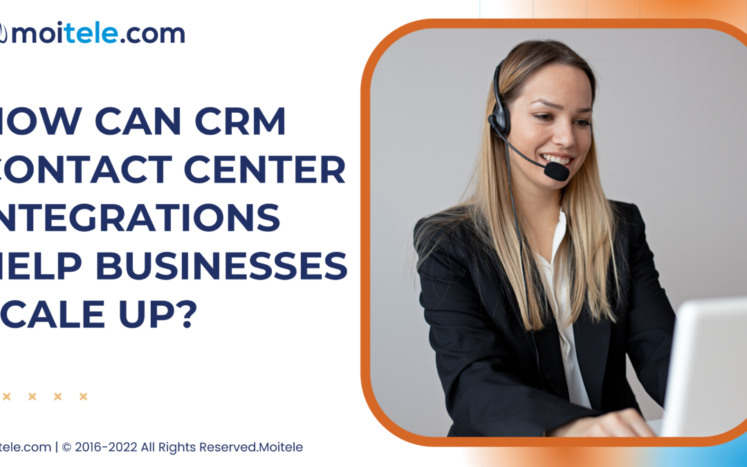 How can CRM contact center integrations help businesses scale up?